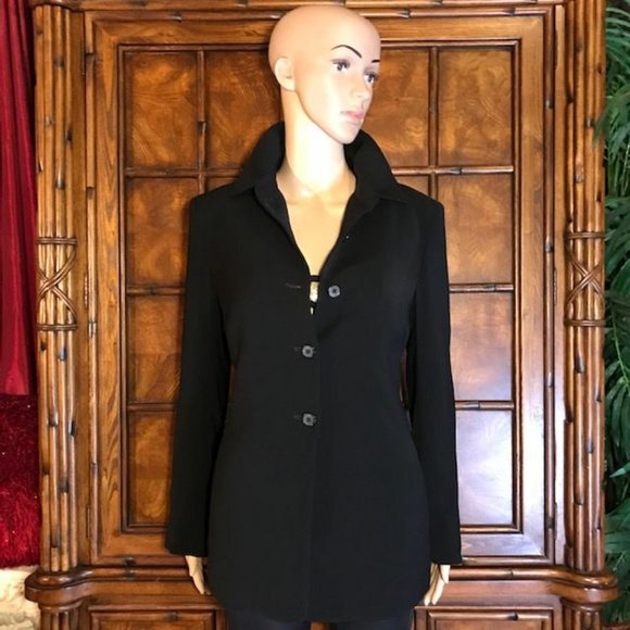 NWOT Kasper Lace-up Sleeve Microfiber Jacket - Picture 2 of 12